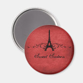 Rode  Franse Vlaamse zoete 16 Magnet (Voorkant / Achterkant)