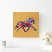 Rode Friesian wandklok (Huis)