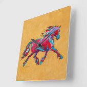 Rode Friesian wandklok (Hoek)