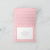 Rode Frisdrank Baby Shower Vouw Bedankkaart (Binnen)