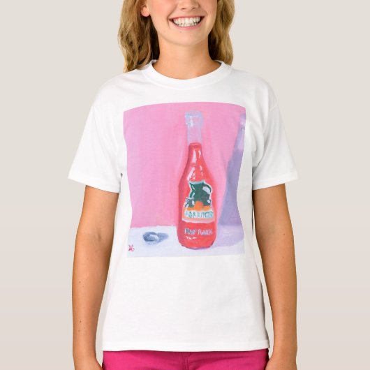 rode frisdrank t-shirt (Voorkant)