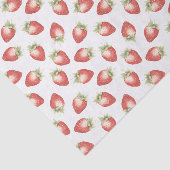 Rode Fruit Aardbeien Verjaardag Tissuepapier (Detail)