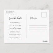 Rode Fruit Land Script Save the Date Briefkaart (Achterkant)