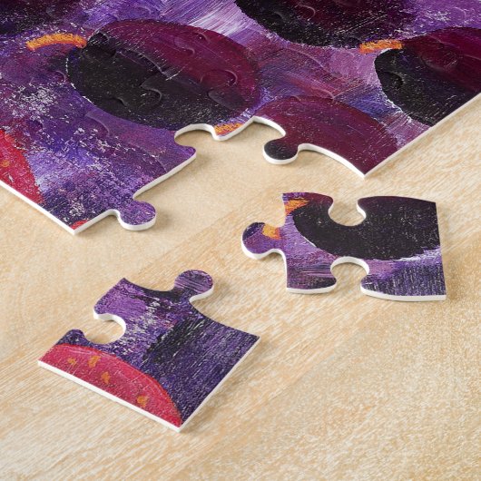 Rode Fruit Schilderij Legpuzzel (Zijkant)