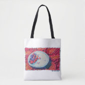 Rode Fruitkom Tote Bag (Voorkant)