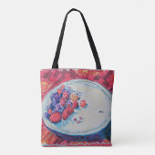 Rode Fruitkom Tote Bag (Achterkant)