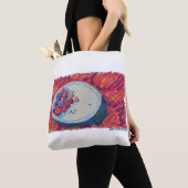 Rode Fruitkom Tote Bag (Dichtbij)