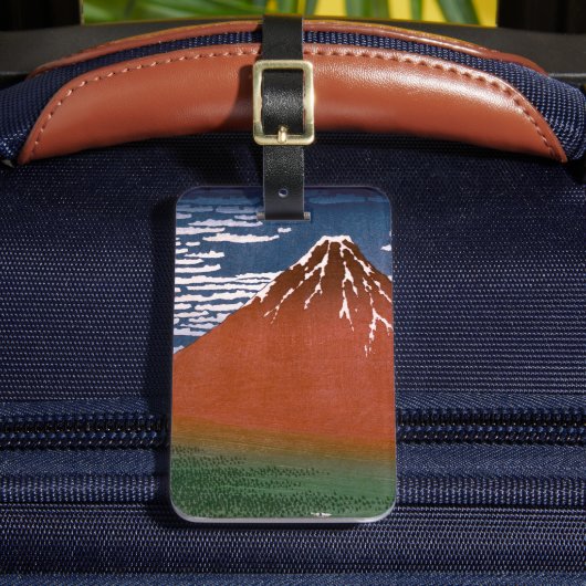Rode Fuji, ook bekend als Fujiyama vulkaan Katsush Bagagelabel (Voorkant Insitu 2)