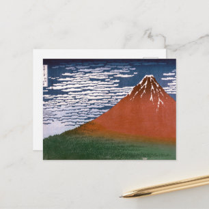 Rode Fuji, ook bekend als Fujiyama vulkaan Katsush Briefkaart