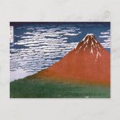 Rode Fuji, ook bekend als Fujiyama vulkaan Katsush Briefkaart (Voorkant)