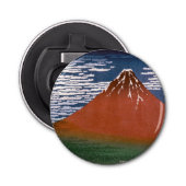 Rode Fuji, ook bekend als Fujiyama vulkaan Katsush Button Flesopener (Voorkant)