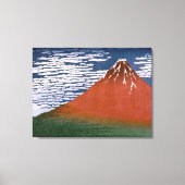 Rode Fuji, ook bekend als Fujiyama vulkaan Katsush Canvas Afdruk (Voorkant)