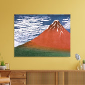 Rode Fuji, ook bekend als Fujiyama vulkaan Katsush Canvas Afdruk (Insitu (Woonkamer))
