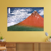 Rode Fuji, ook bekend als Fujiyama vulkaan Katsush Canvas Afdruk (Insitu (Woonkamer))