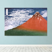 Rode Fuji, ook bekend als Fujiyama vulkaan Katsush Canvas Afdruk (Insitu (Houten vloer))