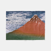 Rode Fuji, ook bekend als Fujiyama vulkaan Katsush Fleece Deken (Voorkant (Horizontaal))