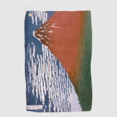 Rode Fuji, ook bekend als Fujiyama vulkaan Katsush Golfhanddoek (Voorkant)