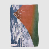 Rode Fuji, ook bekend als Fujiyama vulkaan Katsush Golfhanddoek (Voorkant)