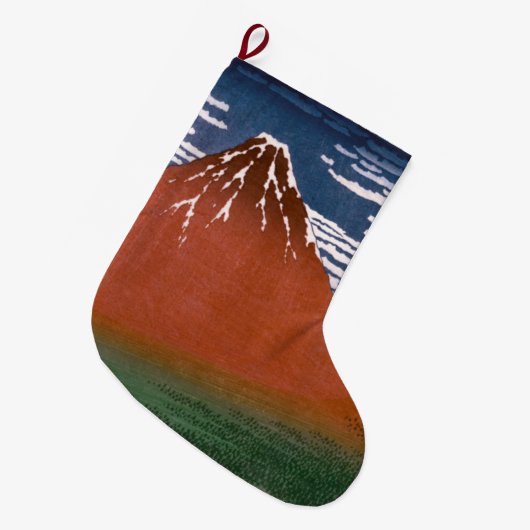 Rode Fuji, ook bekend als Fujiyama vulkaan Katsush Grote Kerstsok (Voorkant (Hangend))