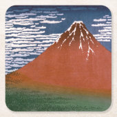 Rode Fuji, ook bekend als Fujiyama vulkaan Katsush Kartonnen Onderzetters (Voorkant)