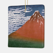 Rode Fuji, ook bekend als Fujiyama vulkaan Katsush Keramisch Ornament (Links)