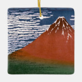 Rode Fuji, ook bekend als Fujiyama vulkaan Katsush Keramisch Ornament (Voorkant)