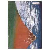 Rode Fuji, ook bekend als Fujiyama vulkaan Katsush Klembord (Achterkant)