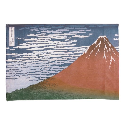 Rode Fuji, ook bekend als Fujiyama vulkaan Katsush Kussensloop (Voorkant-Rechts)