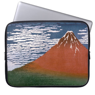 Rode Fuji, ook bekend als Fujiyama vulkaan Katsush Laptop Sleeve