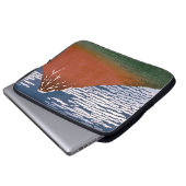 Rode Fuji, ook bekend als Fujiyama vulkaan Katsush Laptop Sleeve (Voorkant onderkant)