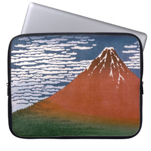Rode Fuji, ook bekend als Fujiyama vulkaan Katsush Laptop Sleeve