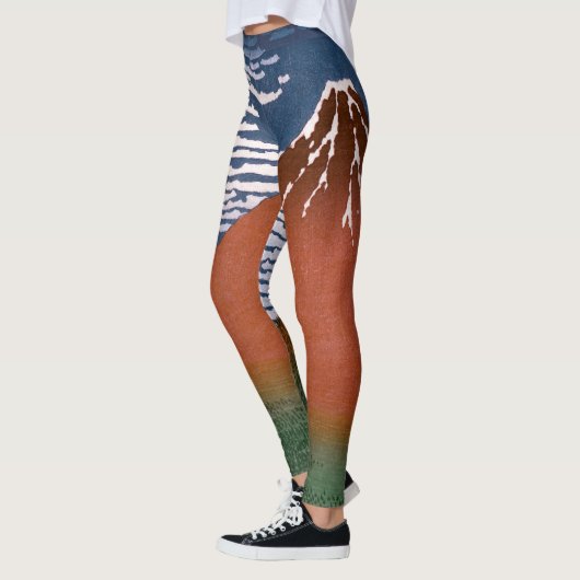 Rode Fuji, ook bekend als Fujiyama vulkaan Katsush Leggings (Links)