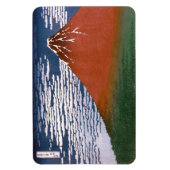 Rode Fuji, ook bekend als Fujiyama vulkaan Katsush Magneet (Verticaal)