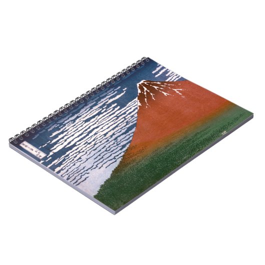 Rode Fuji, ook bekend als Fujiyama vulkaan Katsush Notitieboek (Linkerzijde)