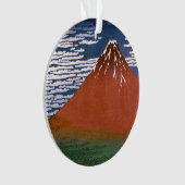 Rode Fuji, ook bekend als Fujiyama vulkaan Katsush Ornament (voorkant)