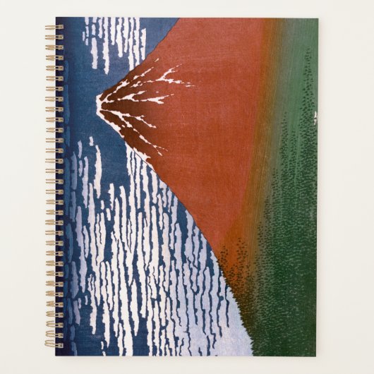 Rode Fuji, ook bekend als Fujiyama vulkaan Katsush Planner (Voorkant)