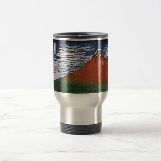 Rode Fuji, ook bekend als Fujiyama vulkaan Katsush Reisbeker (Center)