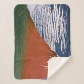 Rode Fuji, ook bekend als Fujiyama vulkaan Katsush Sherpa Deken (Voorkant)