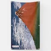 Rode Fuji, ook bekend als Fujiyama vulkaan Katsush Spandoek (Verticaal)