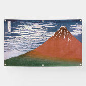 Rode Fuji, ook bekend als Fujiyama vulkaan Katsush Spandoek (Horizontaal)