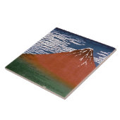 Rode Fuji, ook bekend als Fujiyama vulkaan Katsush Tegeltje (Zijkant)