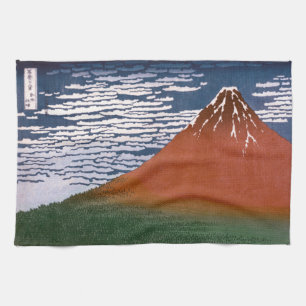 Rode Fuji, ook bekend als Fujiyama vulkaan Katsush Theedoek