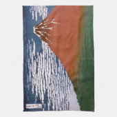 Rode Fuji, ook bekend als Fujiyama vulkaan Katsush Theedoek (Verticaal)