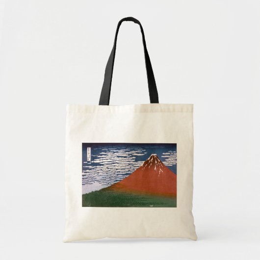 Rode Fuji, ook bekend als Fujiyama vulkaan Katsush Tote Bag (Voorkant)
