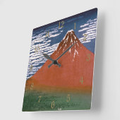 Rode Fuji, ook bekend als Fujiyama vulkaan Katsush Vierkante Klok (Hoek)