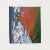 Rode Fuji, ook bekend als Fujiyama vulkaan Katsush Wandkleed (Voorkant)