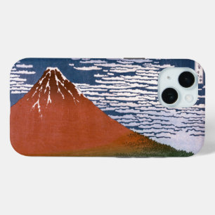 Rode Fuji, vulkaan Aka Fujiyama Katsushika Hokusai iPhone 15 Case