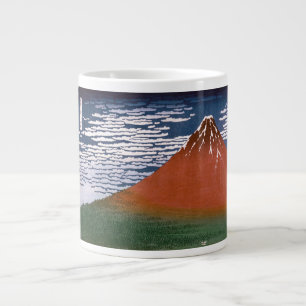 Rode Fuji, vulkaan Aka Fujiyama Katsushika Hokusai Grote Koffiekop