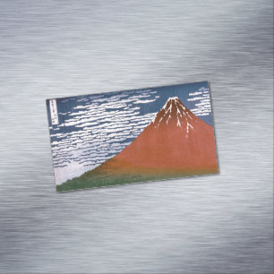 Rode Fuji, vulkaan Aka Fujiyama Katsushika Hokusai Magnetisch Visitekaartje