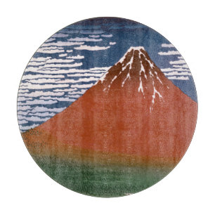 Rode Fuji, vulkaan Aka Fujiyama Katsushika Hokusai Snijplank